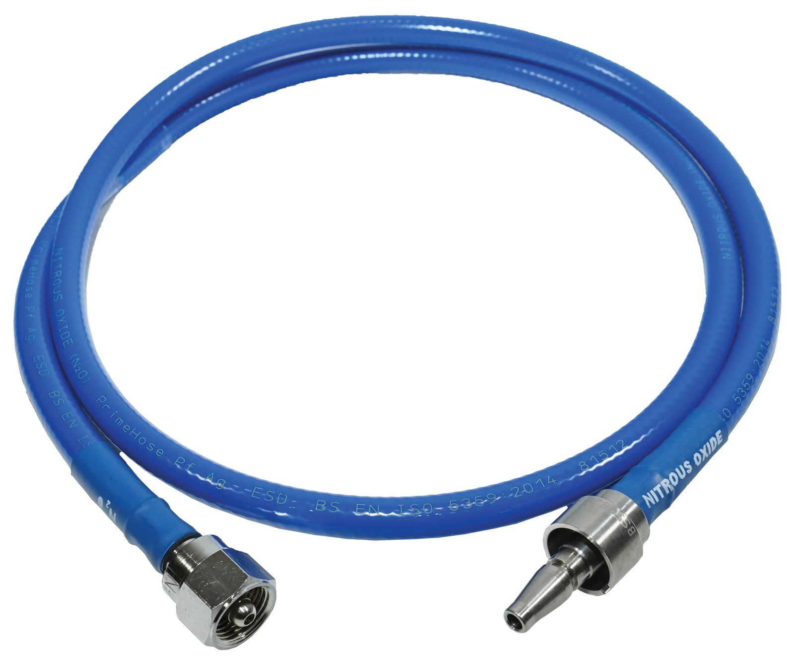 Nitrous Oxide Flexible Medical Gas Hose Assembly (Diss to Diss)